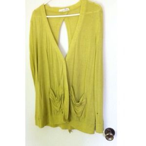 Chartreuse anthropology sweater