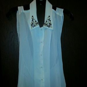 White x back top