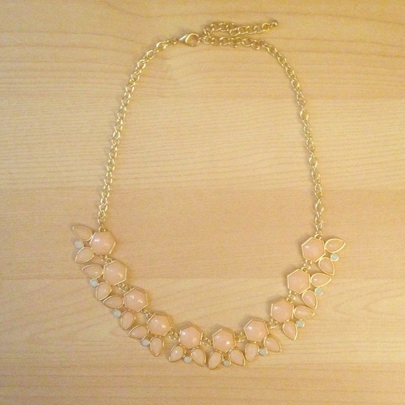 Blush colored necklace