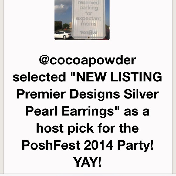 ๐HOST PICK๐Premier Designs Silver Pearl Earrings - Picture 3 of 3