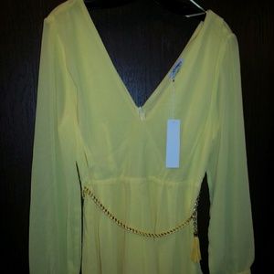 Canary yellow romper