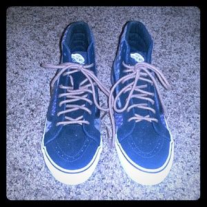 Black & ZigZag Print Vans