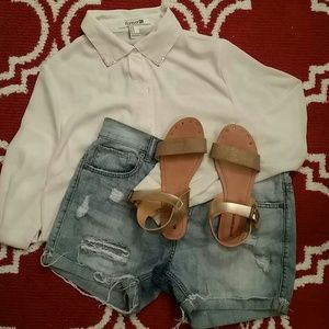 Gold Mossimo Lakitia Sandals NWOT