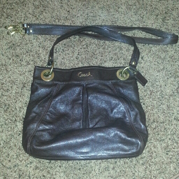 Brown Coach Messenger Bag