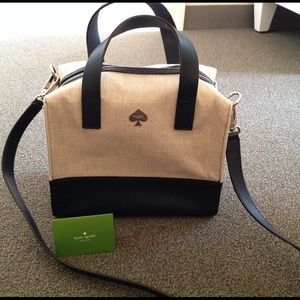 Brand new Kate Spade Maise linen and navy bag