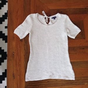 Sweater Shirt with Bow Detail
