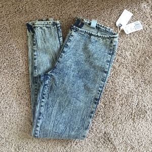 Forever 21 Acid Wash High Waist Jeans