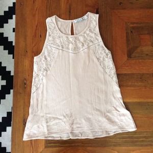 Flowing Tank with Lovely Lace Detail!