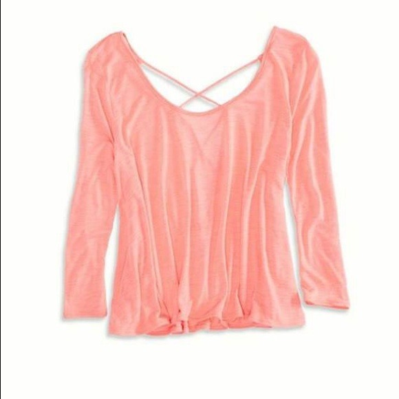 Tan top with open back