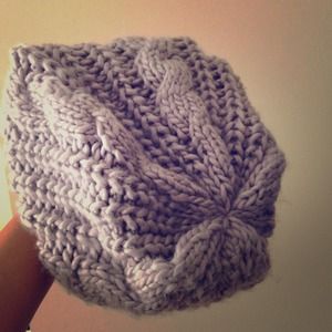 Gray Knit Beanie