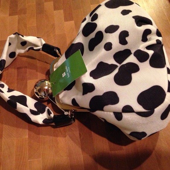 Kate spade cow printed clutch