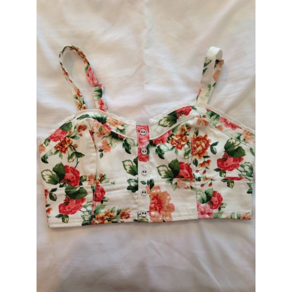 Floral crop top