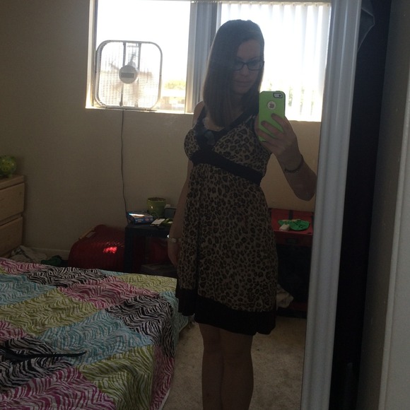 Cheetah print dress