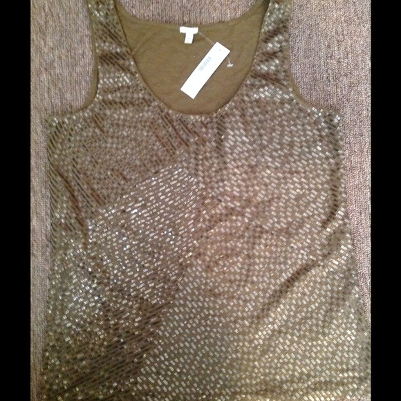 J. Crew sequin tank top new with tag