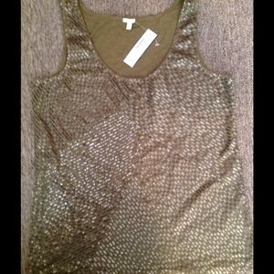J. Crew sequin tank top new with tag