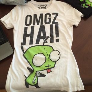 invader zim "hai" "bai" t-shirt