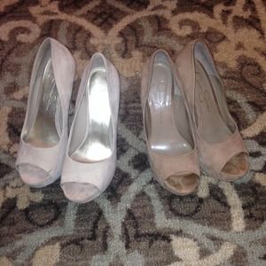 Jessica Simpson peep toe pumps