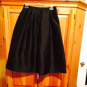 Pure silk talbots black midi skirt size 4
