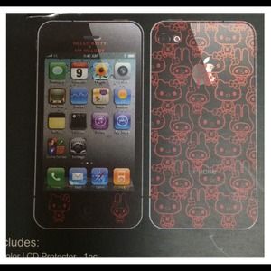 My Melody / Hello Kitty iPhone screen protector.