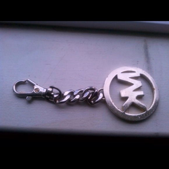 Pretty silver Michael Kors keychain .