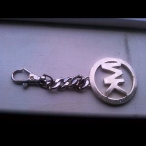 Pretty silver Michael Kors keychain .