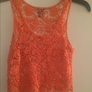 orange Crop top