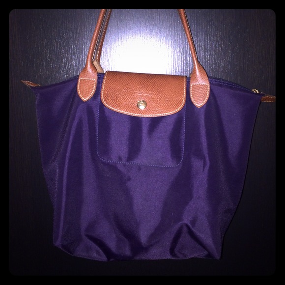 Purple Longchamp purse