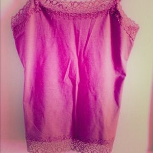 Purple Ann Taylor Lace Cami