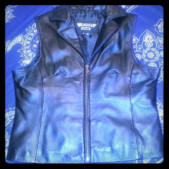 BIKERS CLUB GENUINE LEATHER VEST