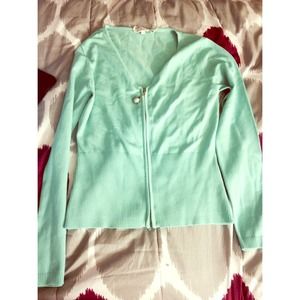 Cute tiffany blue cardigan!