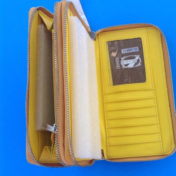 Yellow Zip Wallet - Picture 2 of 4