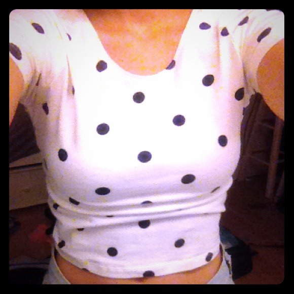 Polka Dot Crop Top