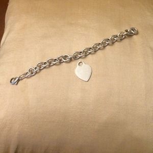 Sterling silver bracelet & charm