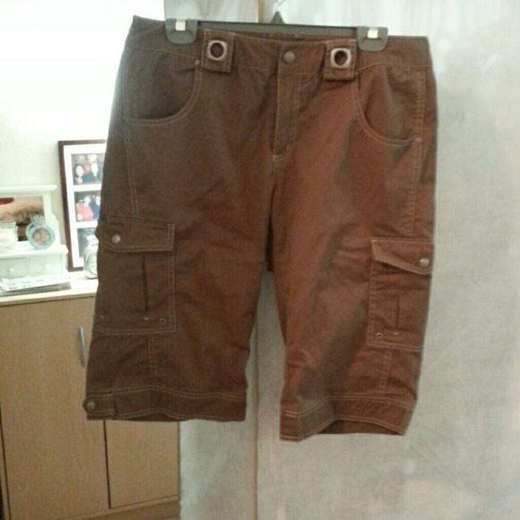 Brown long shorts