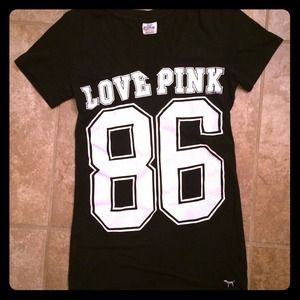 ❌SOLD❌PINK Victoria's Secret  v-neck XS "black 86"