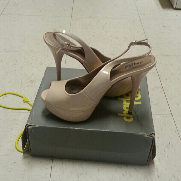 Charlotte Russe Shoes - Nude Patent Leather Shoes