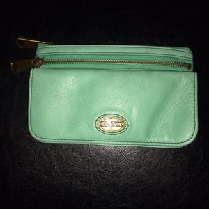Mint Green Fossil Wallet