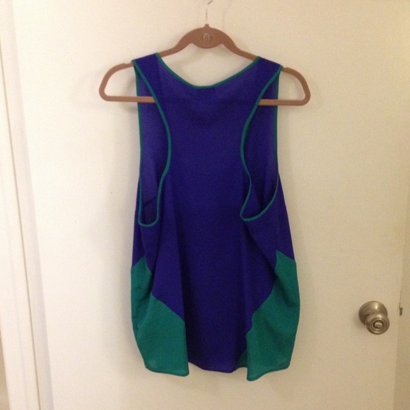 Mossimo Blue/Green Racerback Tank - Picture 4 of 4