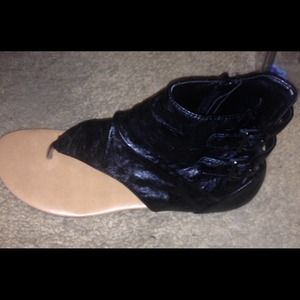 Black leather Sandals