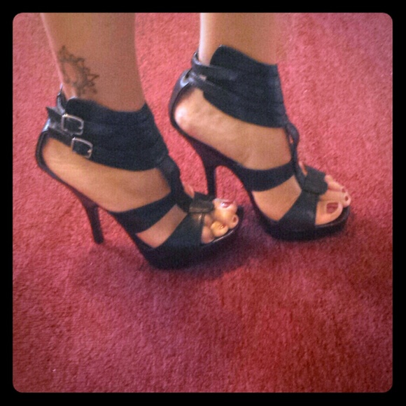 Soft Genuine Leather Heels