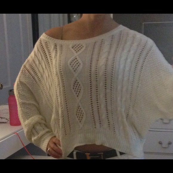 Oversized off-white sweater