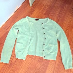 Mint green h&m cardigan