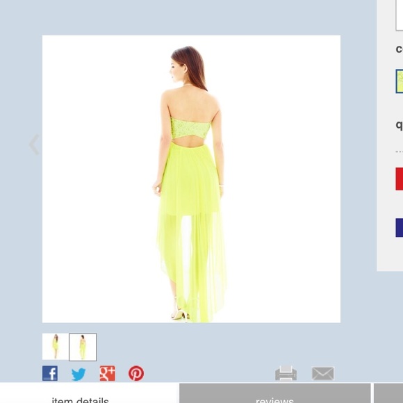 STRAPLESS SEQUIN OPEN-BACK high-low dress - Picture 4 of 4