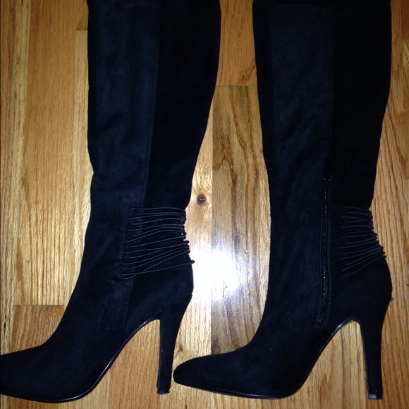 SOLD!  BCBGeneration Black Suede boots