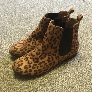 Leopard booties