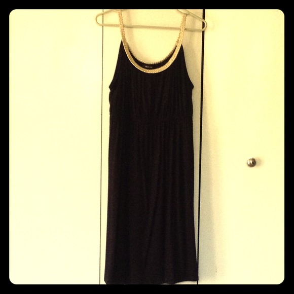 Black Grecian Style Dress - NWOT