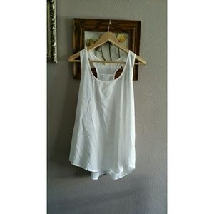 Sheer  White Tank Top