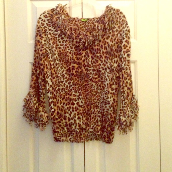 Leopard print blouse