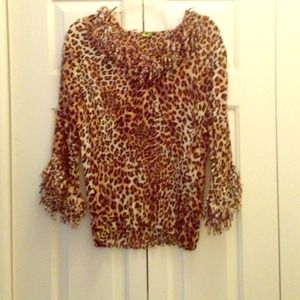 Leopard print blouse