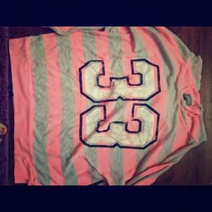 Pink light hoodie long sleeve shirt